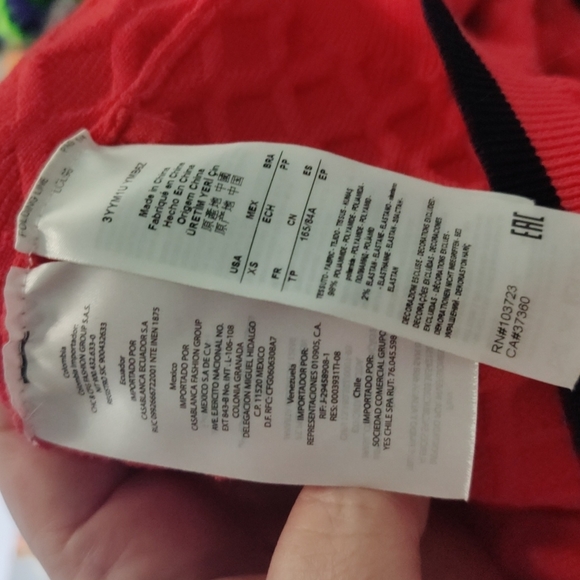 Armani Exchange Orange Quilted Sweater - Picture 9 of 9